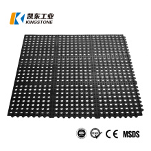 3′*3′ Anti Skid Interlocking Perforated Rubber Boat Deck Mats with Holes